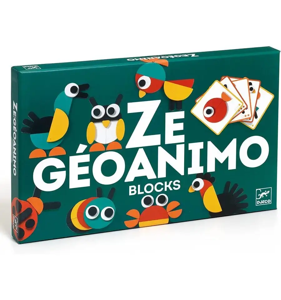 Djeco - Ze Geoanimo Blocks, juego educativo