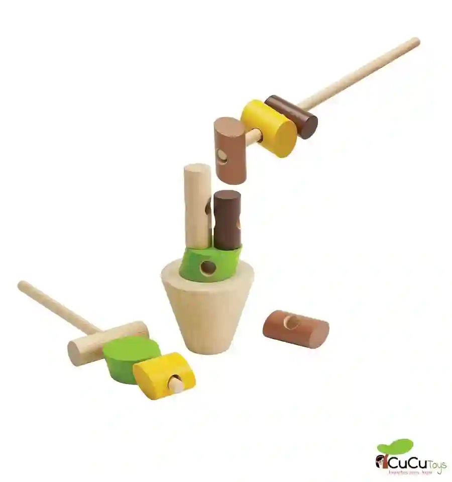 Plantoys - Apila los troncos, juguete de habilidad