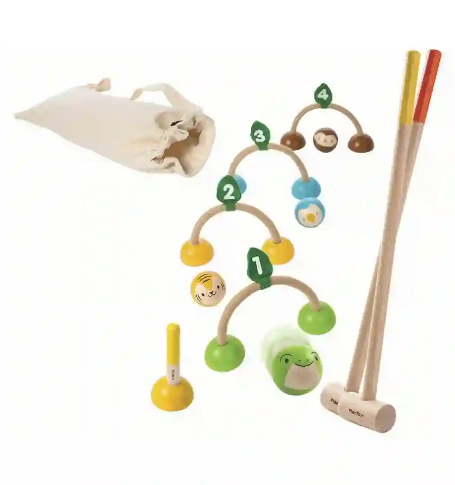 Plantoys - Juego de Croquet, juguete ecológico