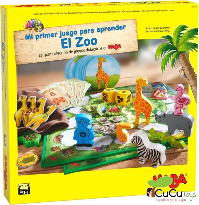 HABA - Mi primer juego para aprender: El Zoo, juego de mesa