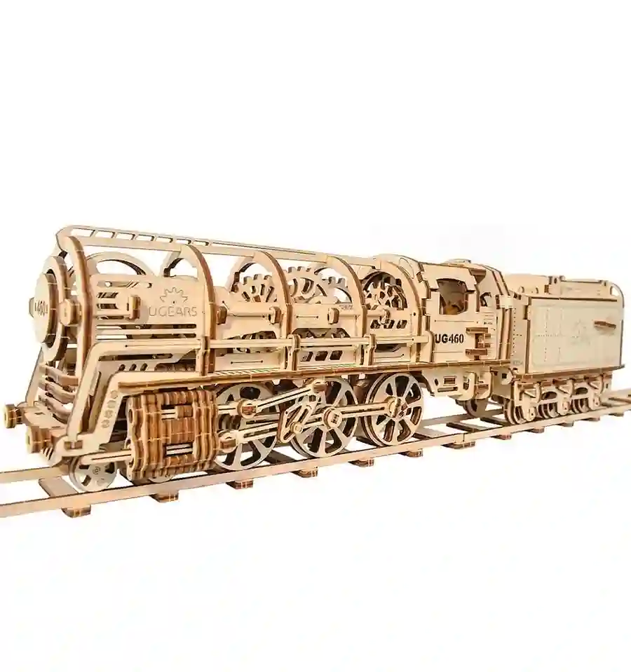 UGears - Locomotora de vapor 460, kit de madera 3D