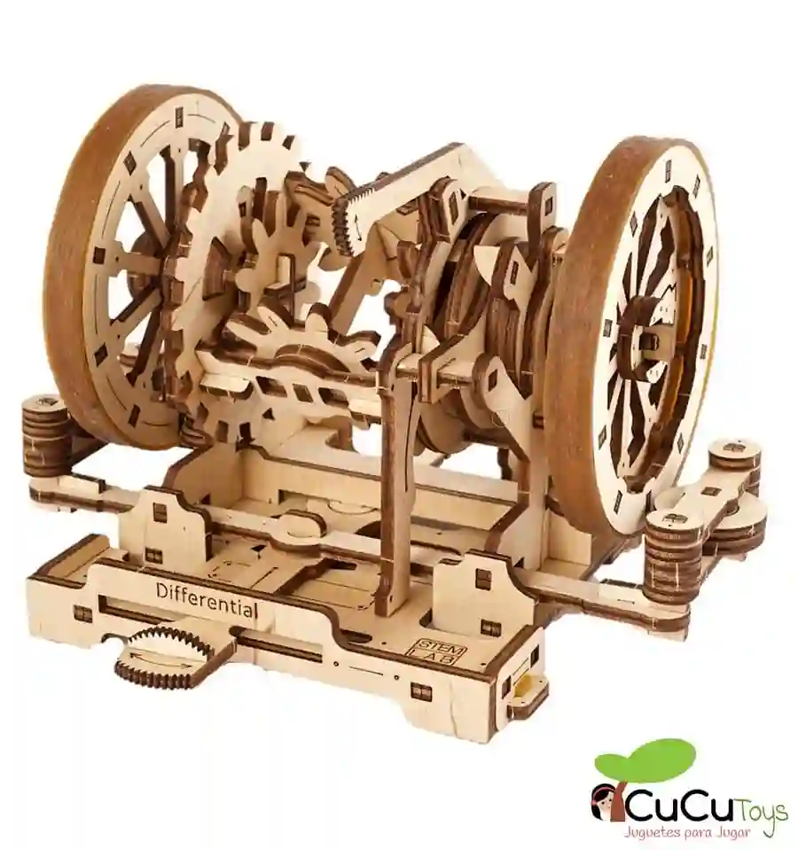 UGears - STEM Lab Diferencial, kit de madera 3D