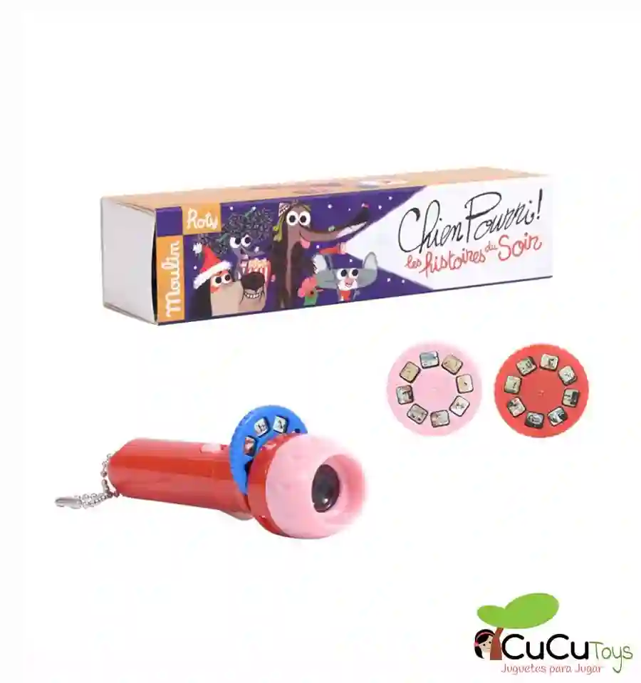 Moulin Roty - Lantern -Projector Apestoso Dog Stories - Cucutoys