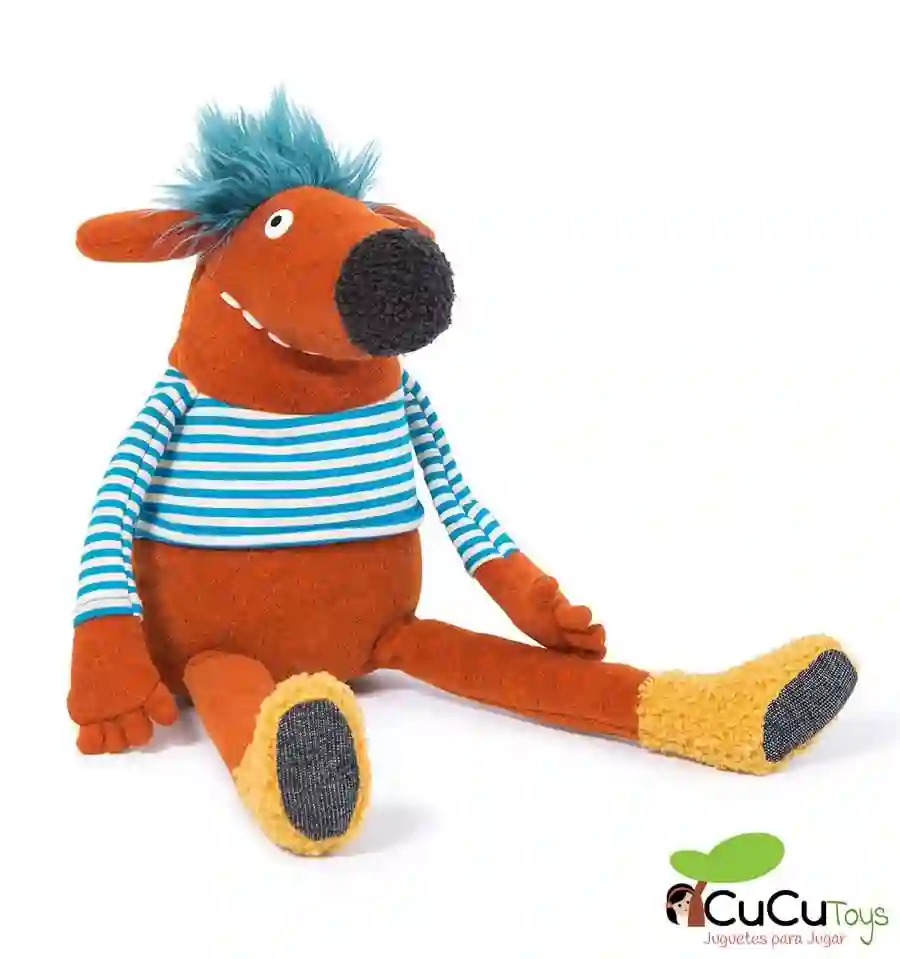 Moulin Roty - Pidou naranja - Los Schmouks, muñeco de peluche