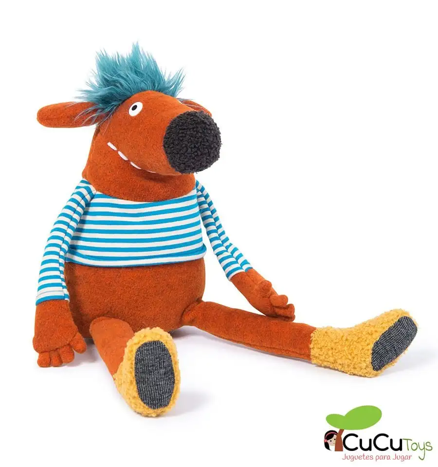 Moulin Roty - Pidou naranja - Los Schmouks, muñeco de peluche