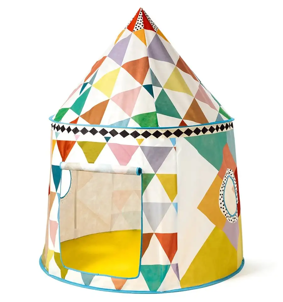 Djeco - Casa de tela cabaña multicolor