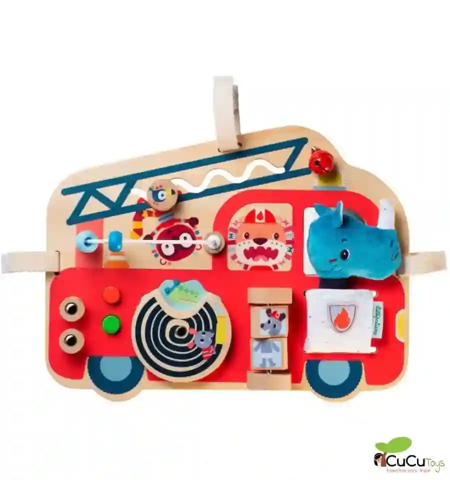 Lilliputiens - Panel de actividades del camión de bomberos