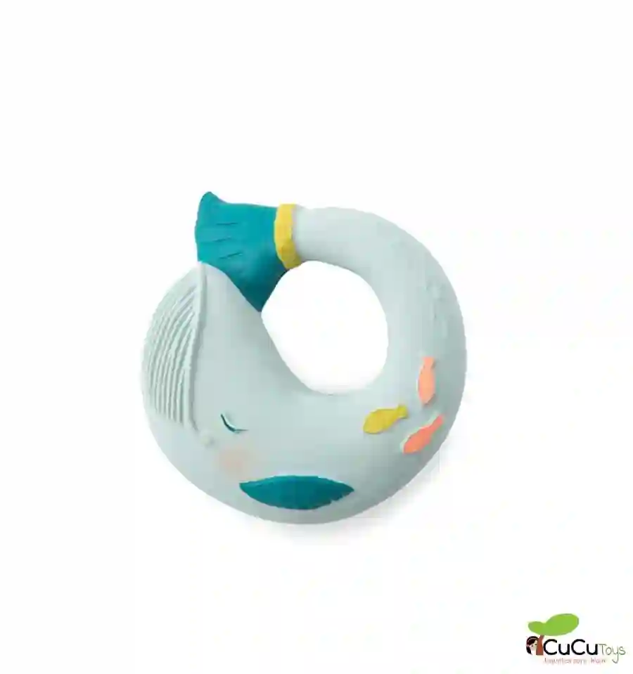 Moulin Roty - Mordedor de caucho natural Ballena - El Viaje de Olga