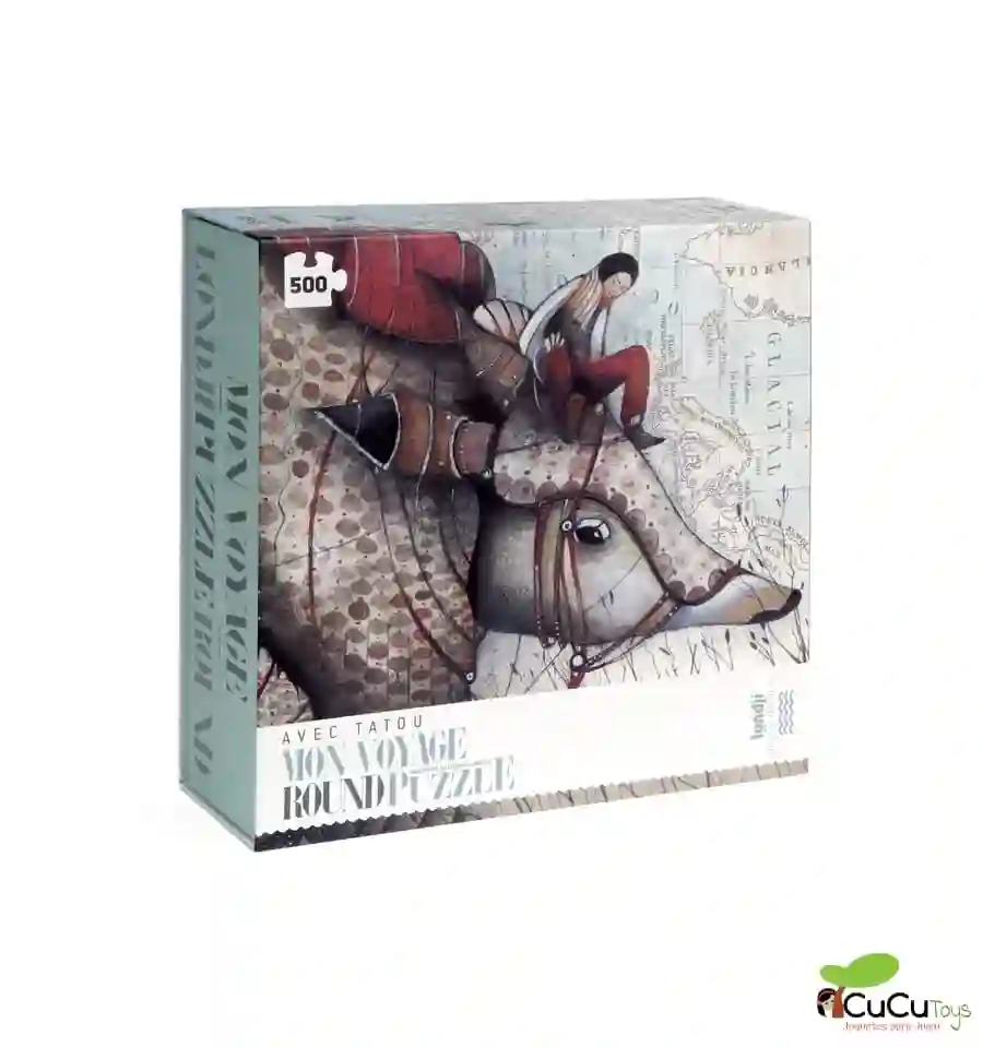 Londji - Avec tatou, Puzzle circular de 500 piezas