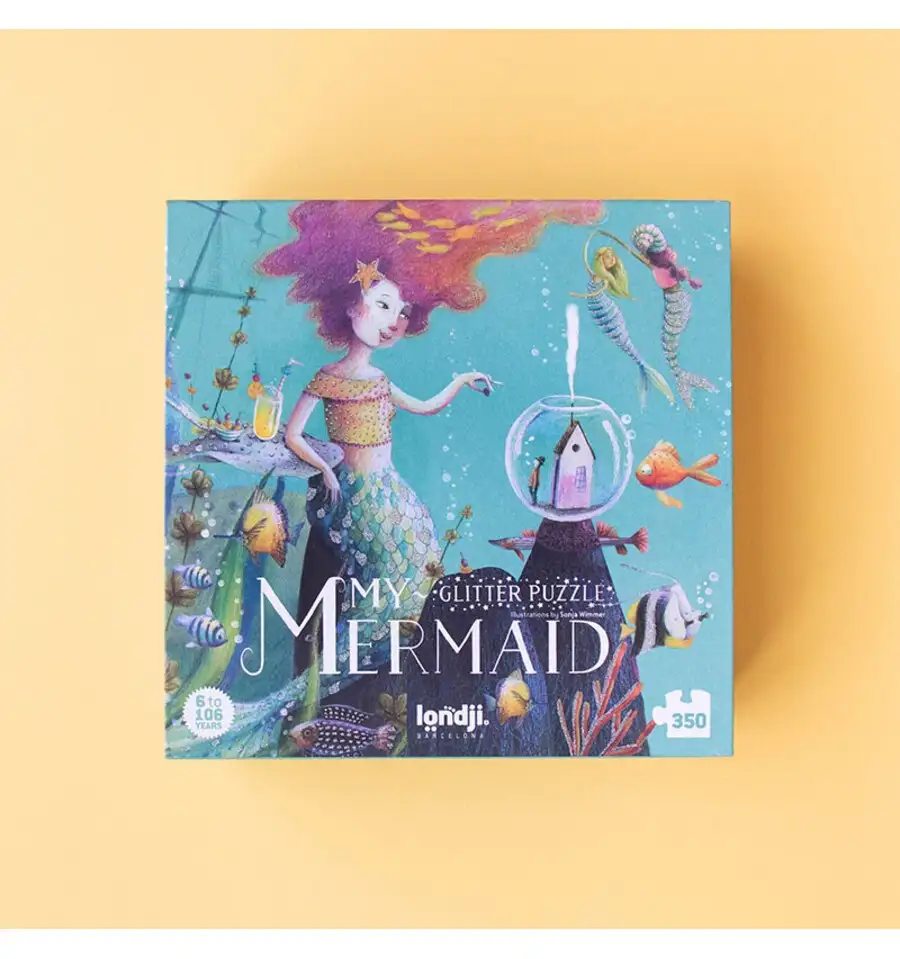 Londji - My Mermaid, Puzzle brillante de 350 piezas