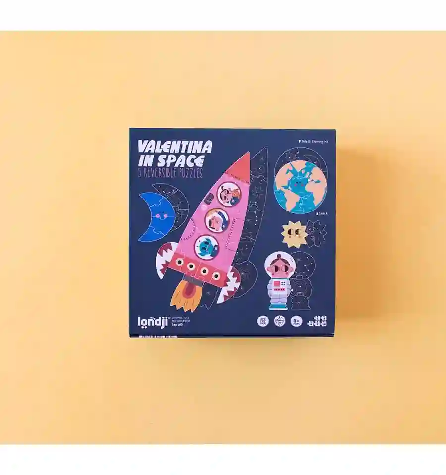Londji - Valentina in space, Puzzle evolutivo de 10 piezas
