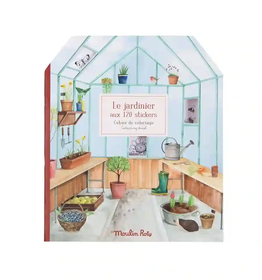 Moulin Roty - Cuaderno de pegatinas El Jardinero