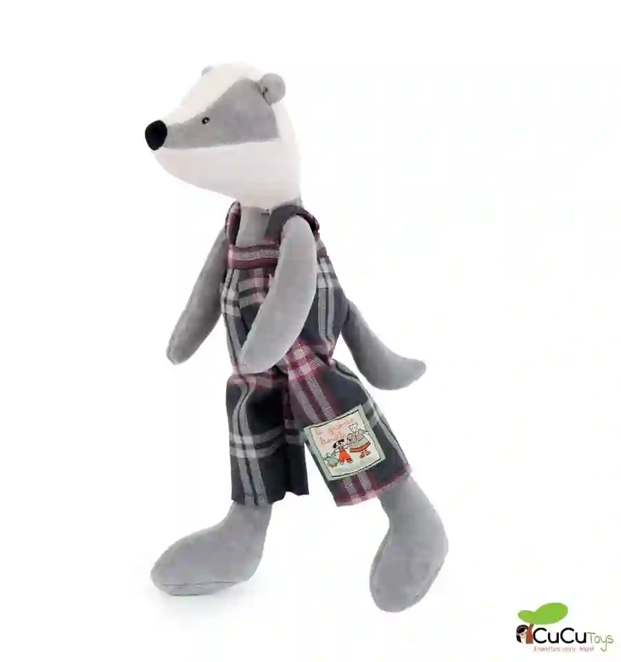 Moulin Roty - Peluche Victor el tejón - La Gran Familia