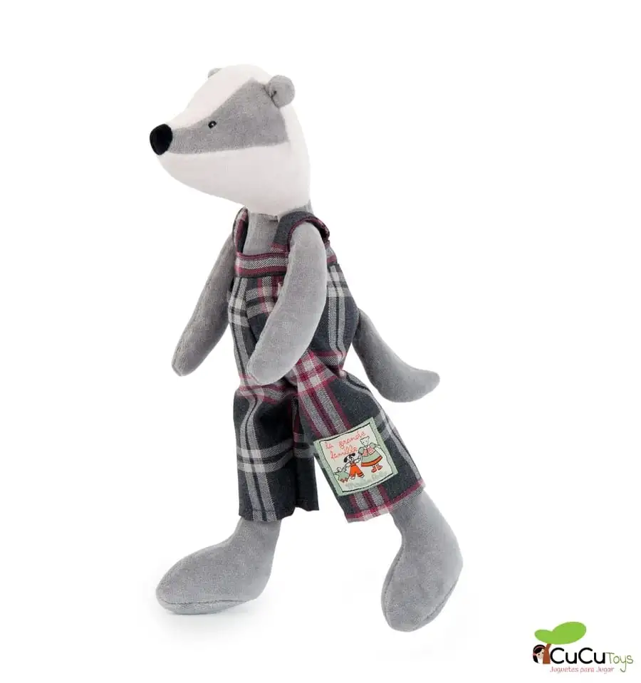 Moulin Roty - Peluche Victor el tejón - La Gran Familia