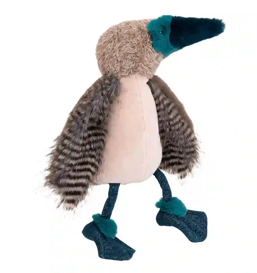 Moulin Roty - Pájaro Loco de patas azules de peluche - Alrededor del Mundo