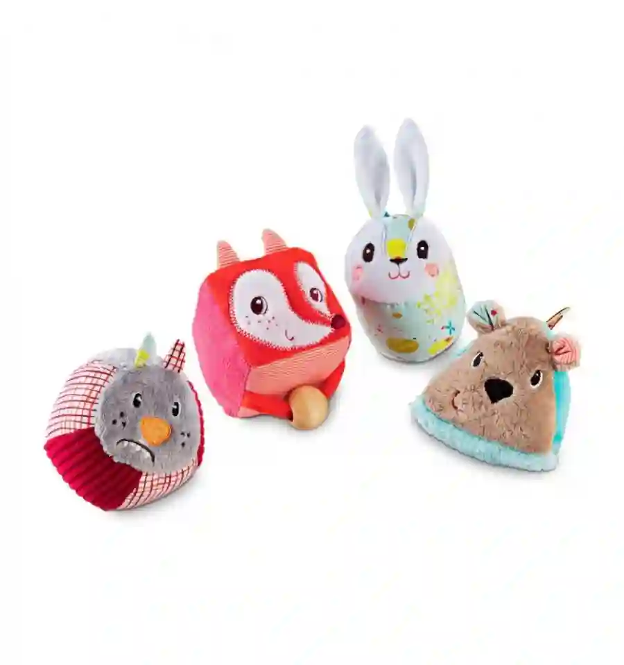 Lilliputiens - Set of 4 geometric figures of the forest
