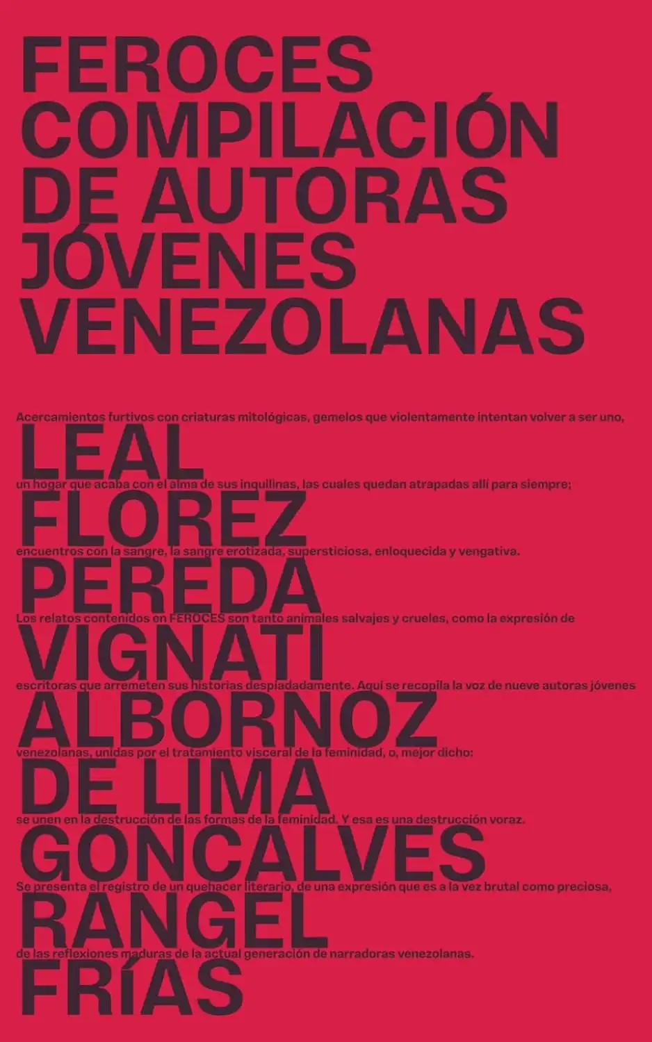 FEROCES: Compilation of young Venezuelan authors