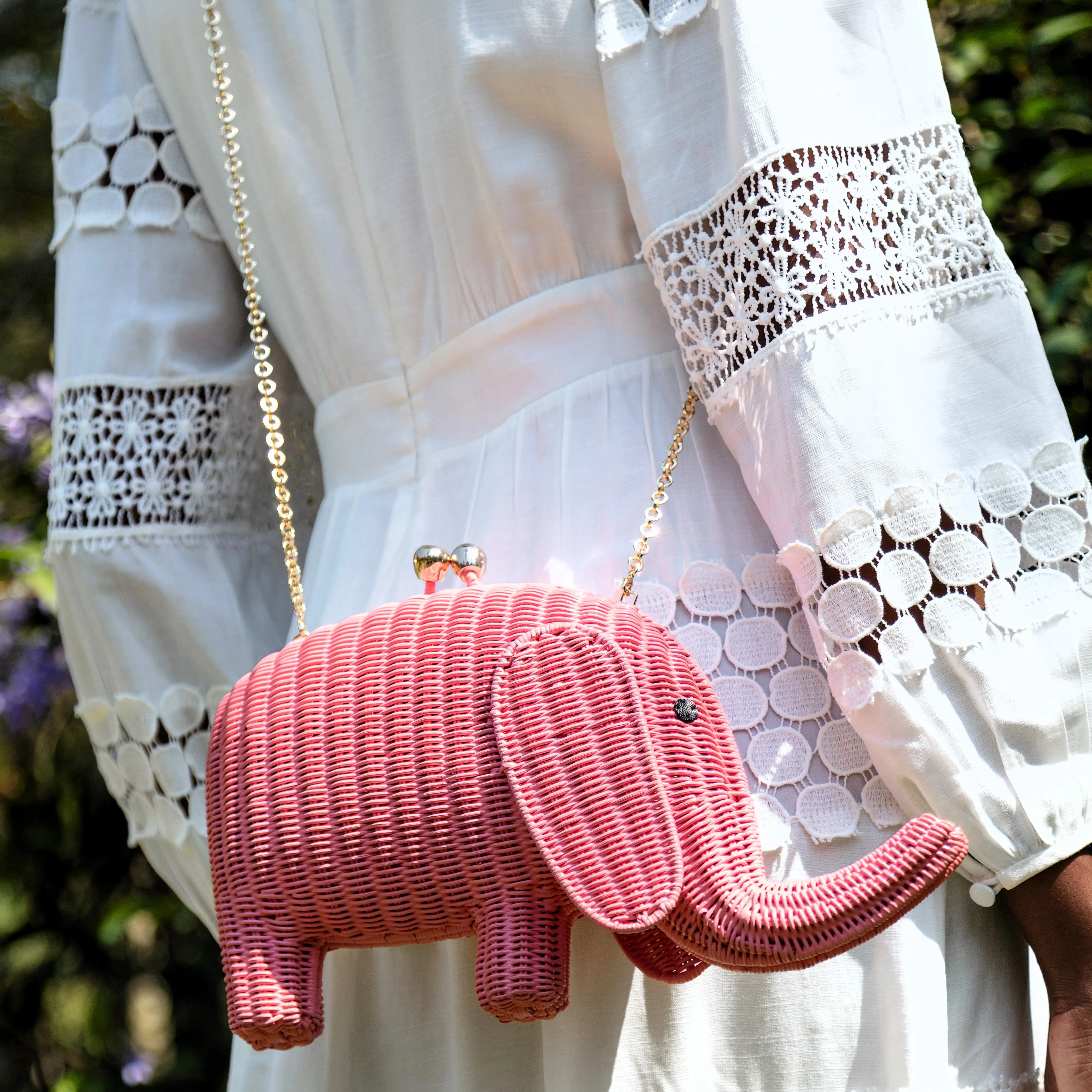 Harry Elephant Wicker Clutch - Imagen 2