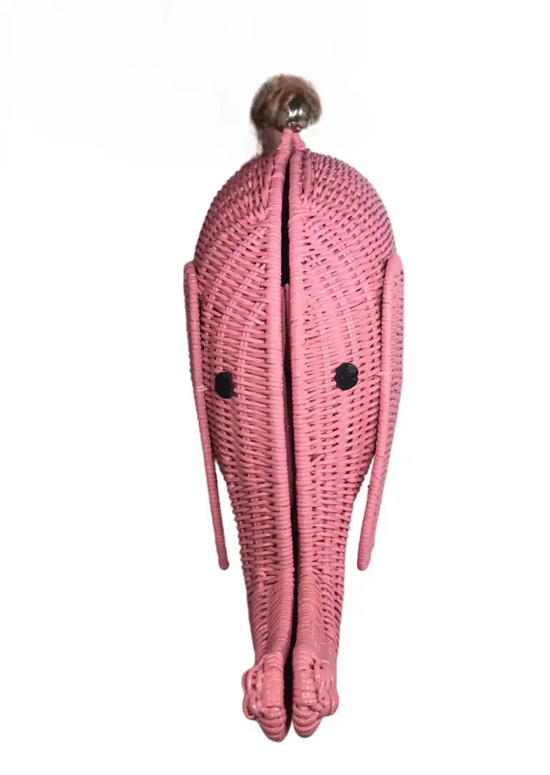 Harry Elephant Wicker Clutch - Imagen 5