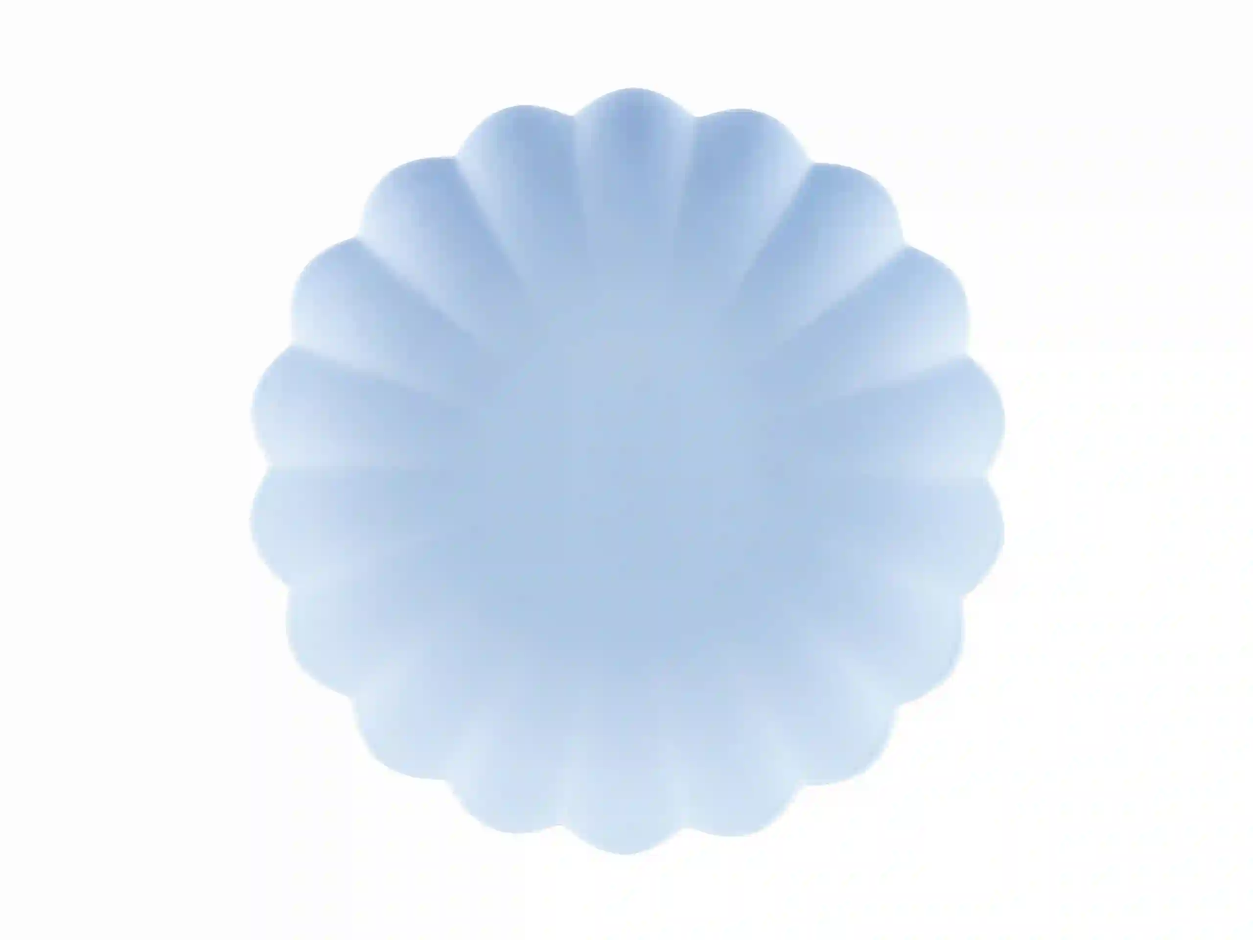 PLATO AZUL DE PLASTICO - 4ud