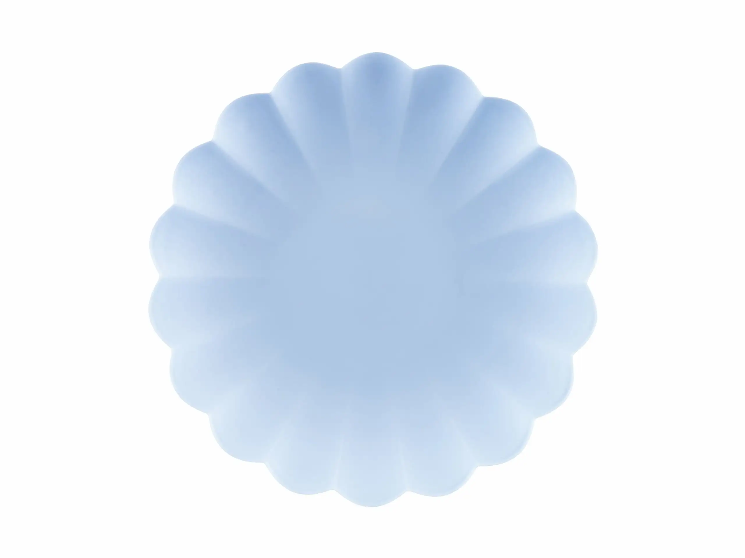 PLATO AZUL DE PLASTICO - 4ud
