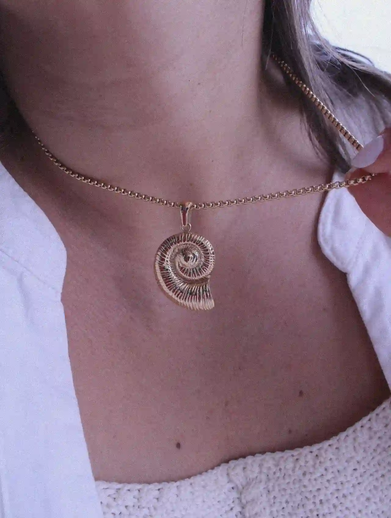 Collar Caracola Dorado