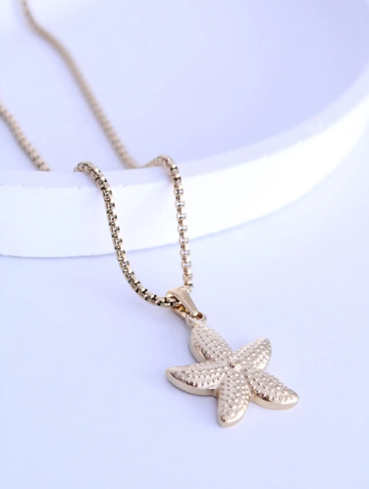Collar Estrella de Mar Dorado - Imagen 2
