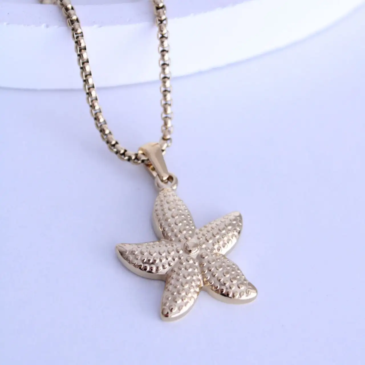 Collar Estrella de Mar Dorado - Imagen 3