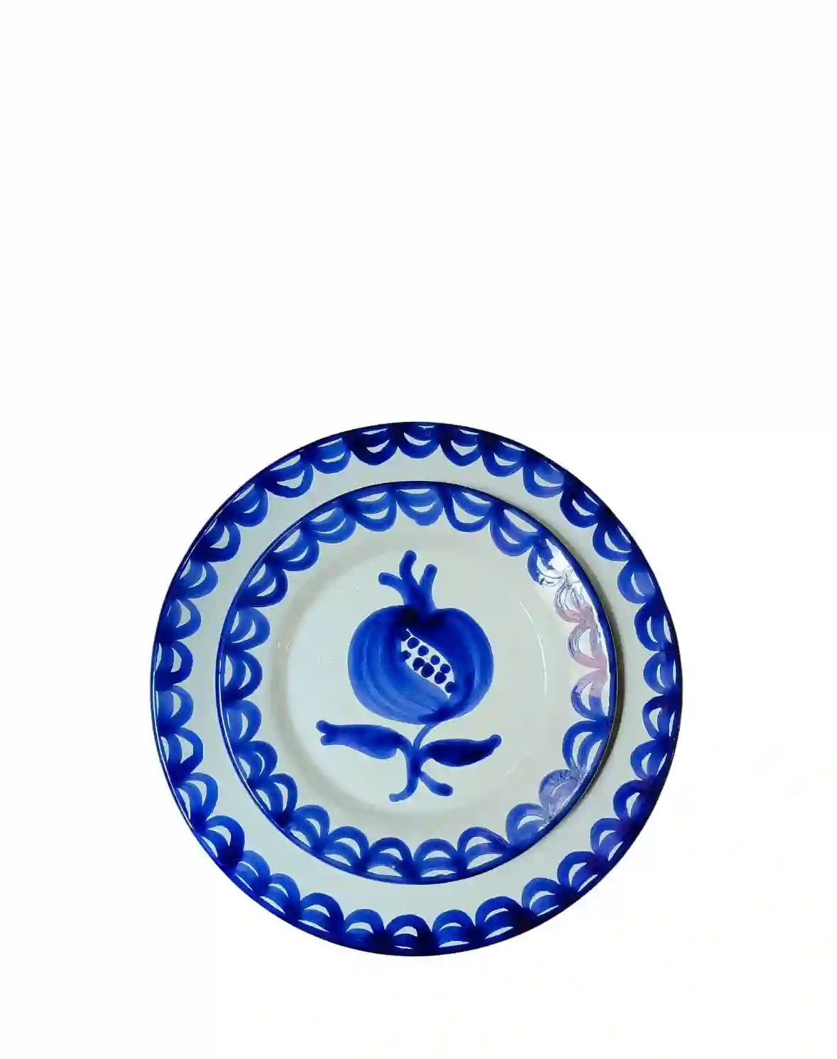 Plato de postre Fajalauza azul