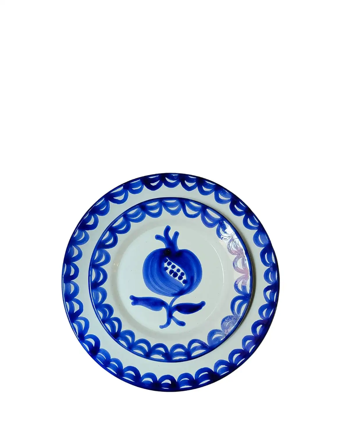 Plato de postre Fajalauza azul