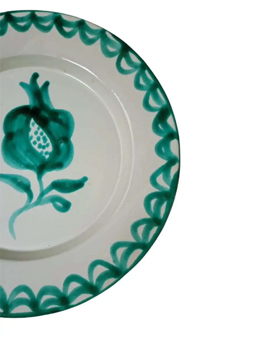 Plato de postre Fajalauza Verde - Imagen 3