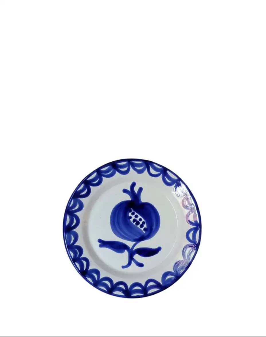 Plato de postre Fajalauza azul - Imagen 3