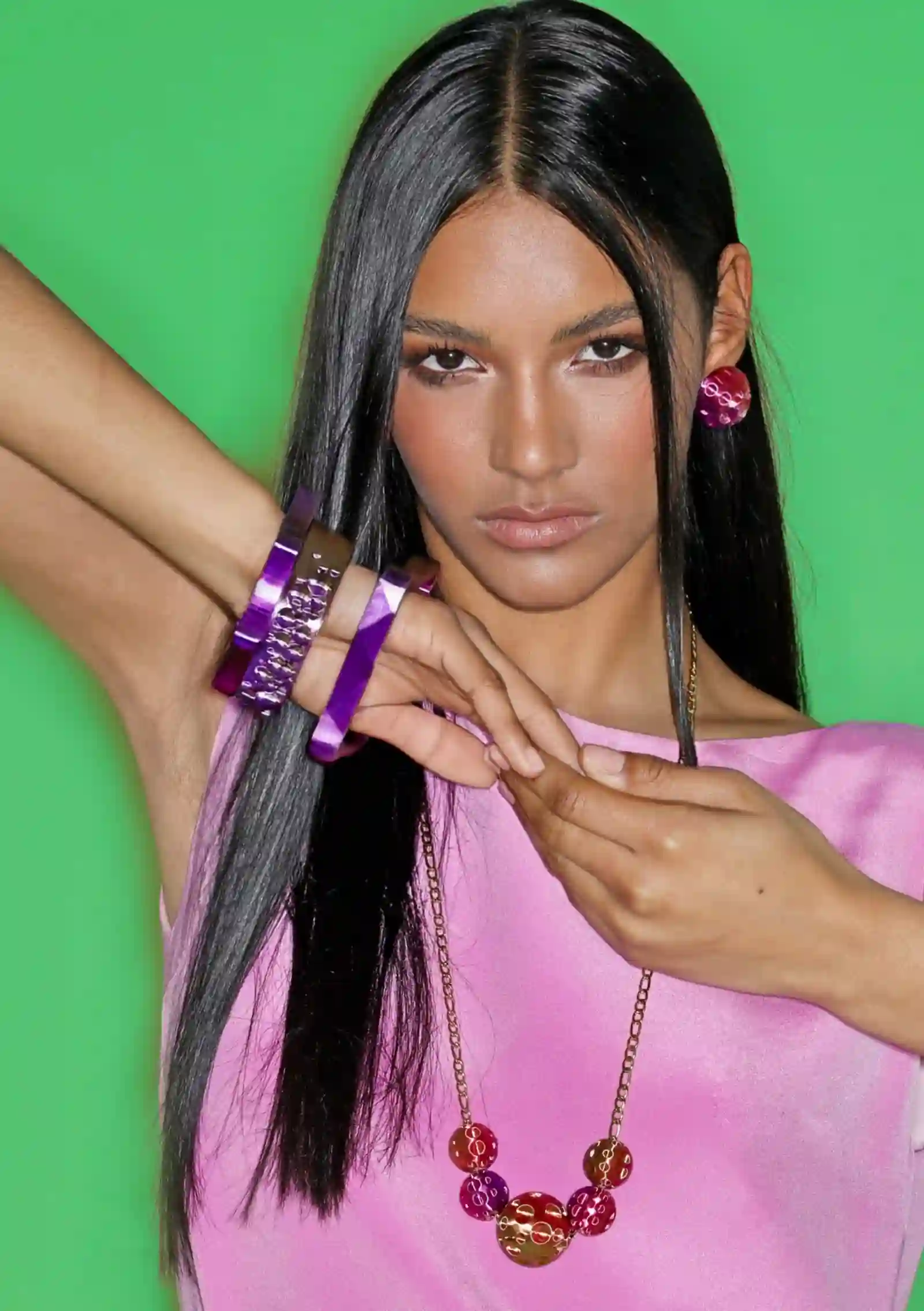 Pulsera Bubble Violeta