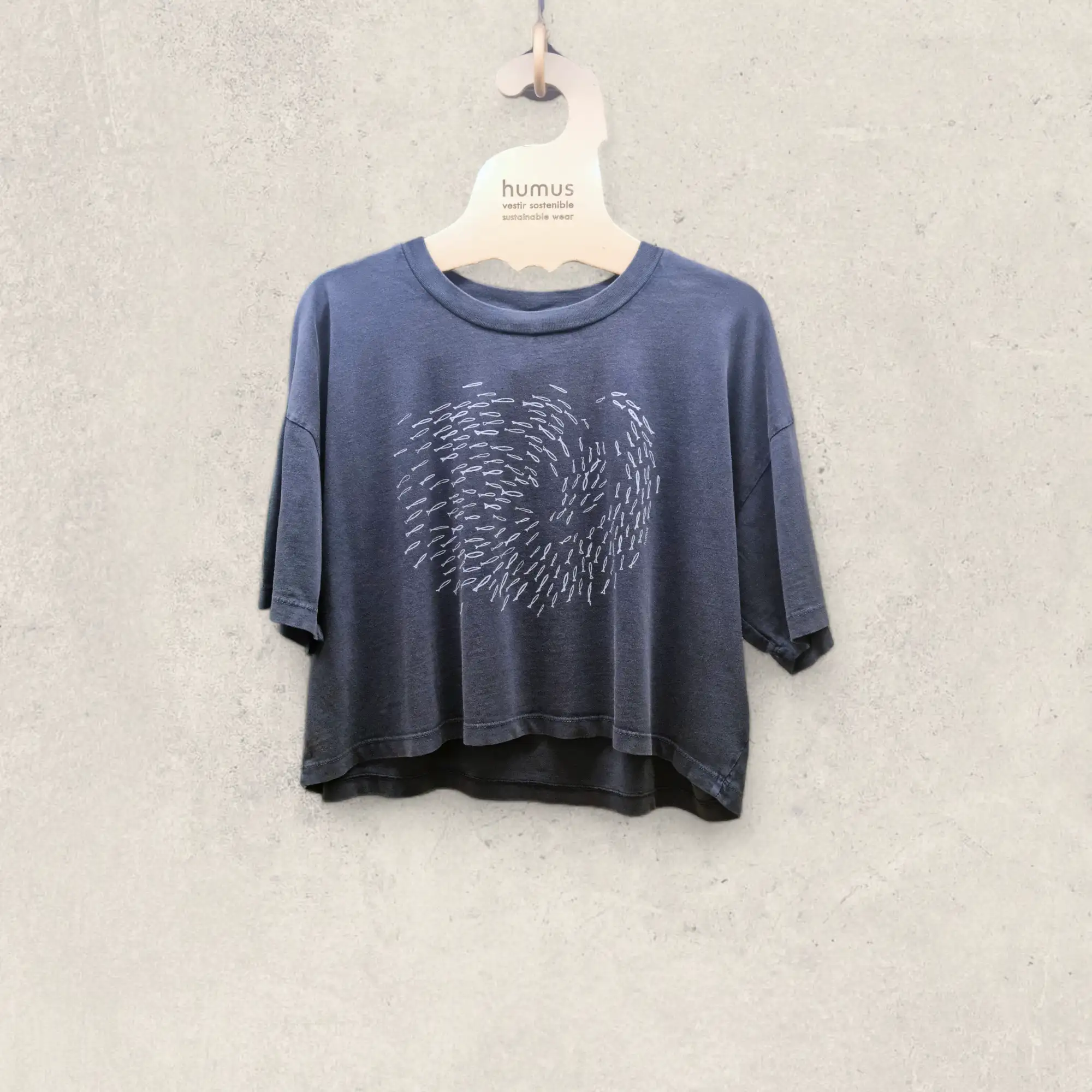 Camiseta Crop - Peces