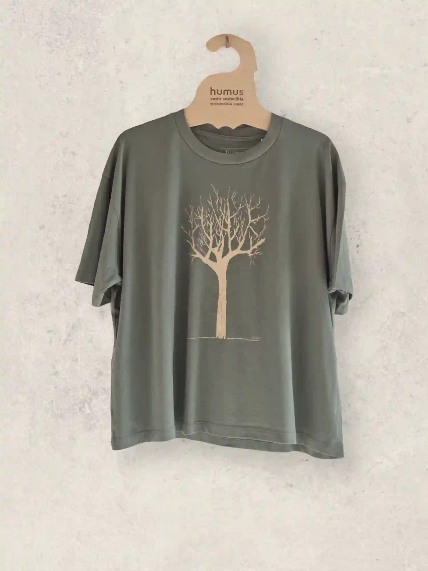 Camiseta Over - Almendro