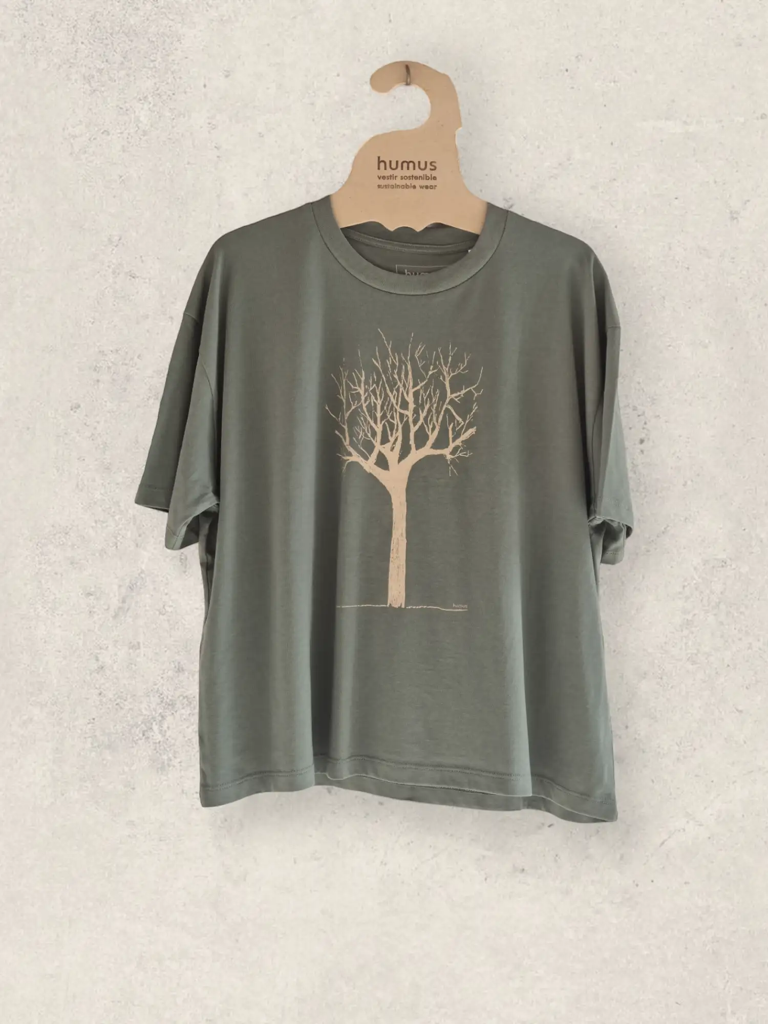 Camiseta Over - Almendro