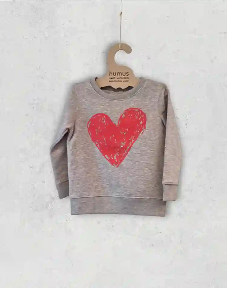 Sudadera infantil Corazón - afelpada