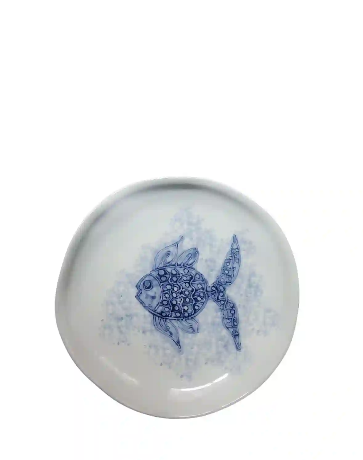 Plato llano Pez Fondomar Azul