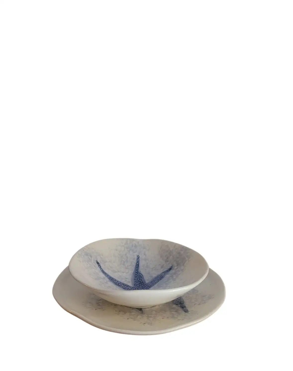 Plato llano Pez Fondomar Azul - Imagen 2