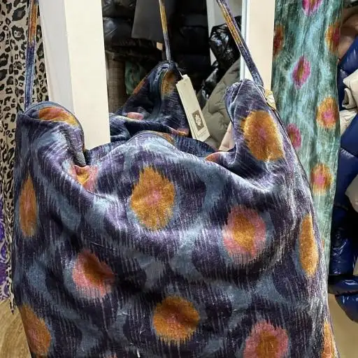 Bolso mega Mercia ikat azul