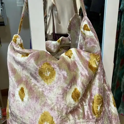 Bolso mega Mercia ikat rosa