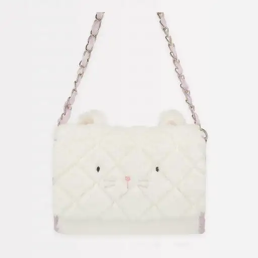 Bolso de gatito de peluche