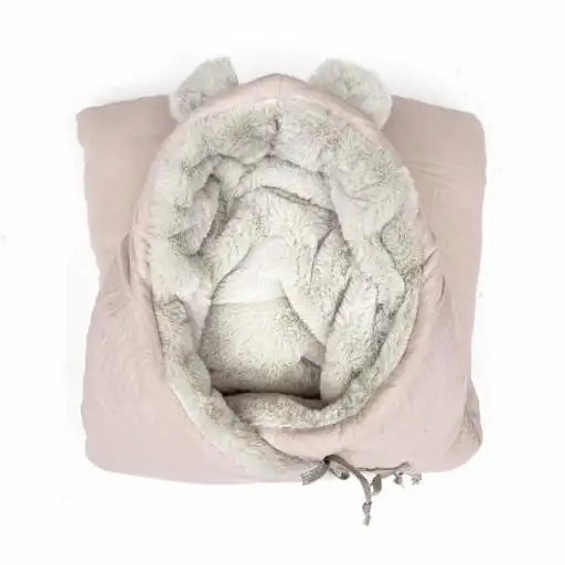 Saco capazo teddy nude powder