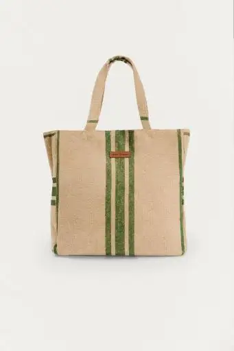Bolso yute verde Illetes