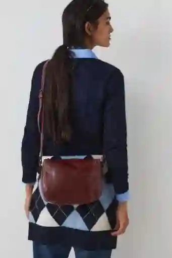 Bandolera piel burdeos Felippa