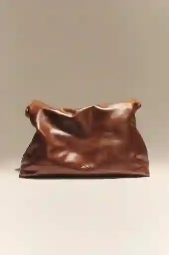 Bolso piel marrón Le Marais