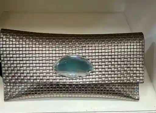 Cartera mini premium trezado plomo