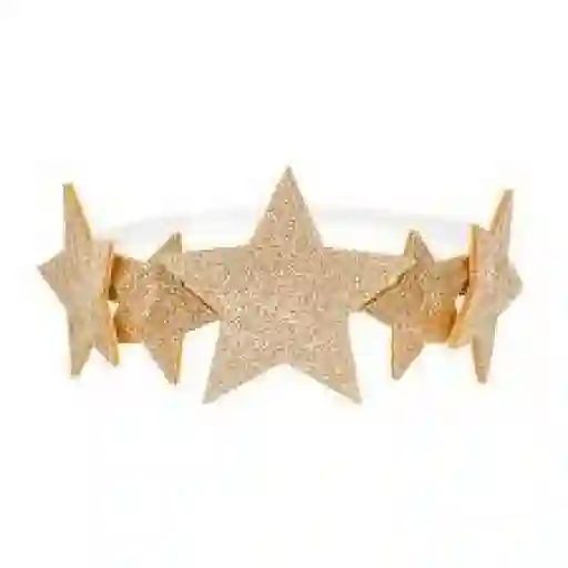 Diadema estrellas oro