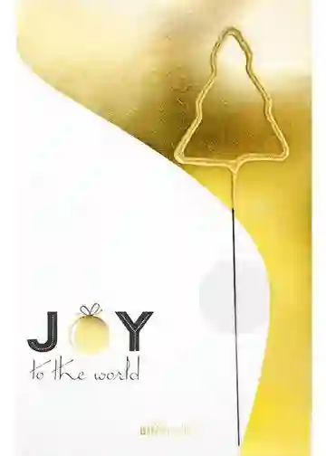 Tarjeta con bengala del árbol de navidad