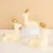 Velas reno color marfil